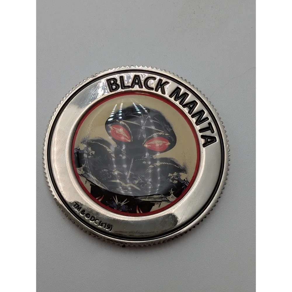 Loot Crate Aquaman Black‎ Manta Collectable Coin with Velvet Pouch Lootcrate